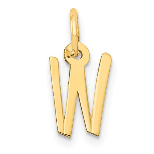 14k-small-slanted-block-letter-w-initial-charm-SolomonJeweler-Wichita-KS-CustomJewelry