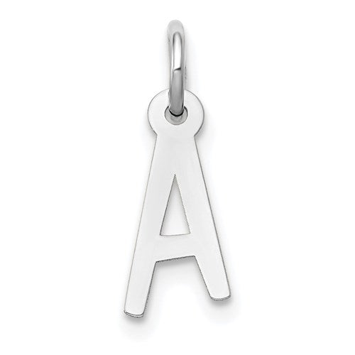 14k-white-gold-small-slanted-block-letter-a-initial-charm-SolomonJeweler-Wichita-KS-CustomJewelry
