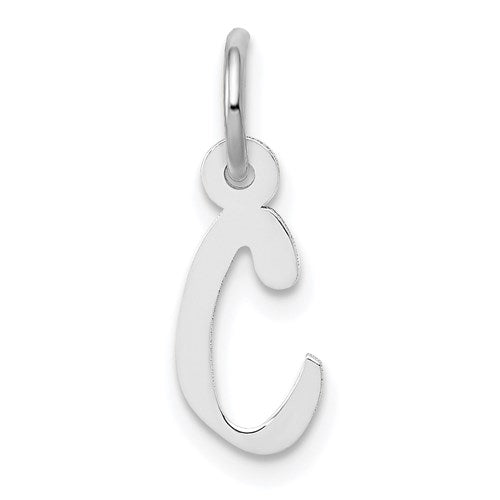 14k-white-gold-small-slanted-block-letter-c-initial-charm-SolomonJeweler-Wichita-KS-CustomJewelry