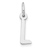 14k-white-gold-small-slanted-block-letter-l-initial-charm-SolomonJeweler-Wichita-KS-CustomJewelry