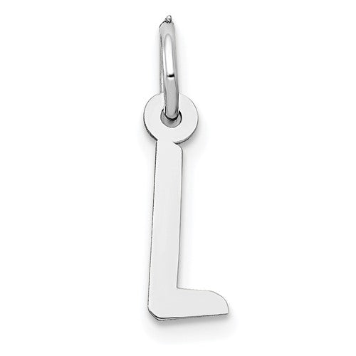 14k-white-gold-small-slanted-block-letter-l-initial-charm-SolomonJeweler-Wichita-KS-CustomJewelry