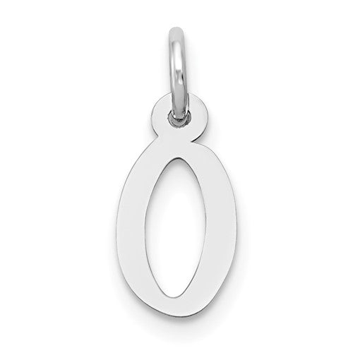 14k-white-gold-small-slanted-block-letter-o-initial-charm-SolomonJeweler-Wichita-KS-CustomJewelry