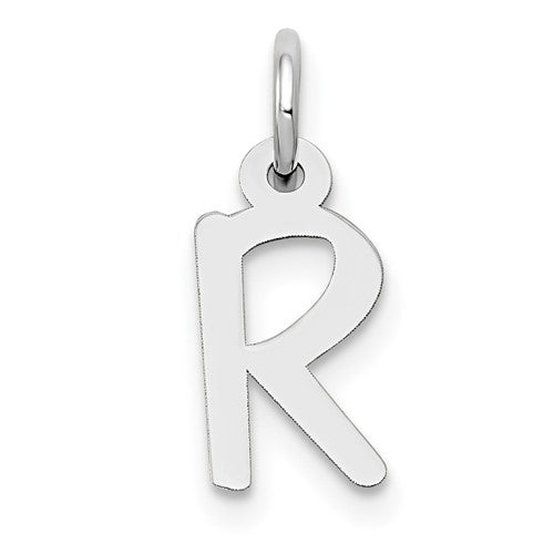 14k-white-gold-small-slanted-block-letter-r-initial-charm-SolomonJeweler-Wichita-KS-CustomJewelry