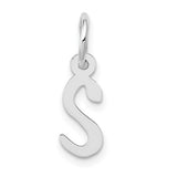 14k-white-gold-small-slanted-block-letter-s-initial-charm-SolomonJeweler-Wichita-KS-CustomJewelry