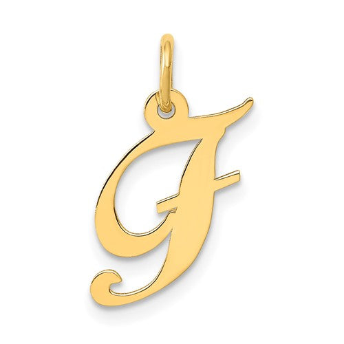 14k-small-fancy-script-letter-f-initial-charm-SolomonJeweler-Wichita-KS-CustomJewelry
