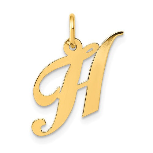 14k-small-fancy-script-letter-h-initial-charm-SolomonJeweler-Wichita-KS-CustomJewelry