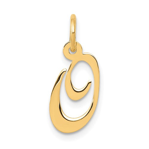 14k-small-fancy-script-letter-o-initial-charm-SolomonJeweler-Wichita-KS-CustomJewelry