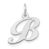 14k-white-gold-small-fancy-script-letter-b-initial-charm-SolomonJeweler-Wichita-KS-CustomJewelry