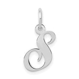 14k-white-gold-small-fancy-script-letter-s-initial-charm-SolomonJeweler-Wichita-KS-CustomJewelry