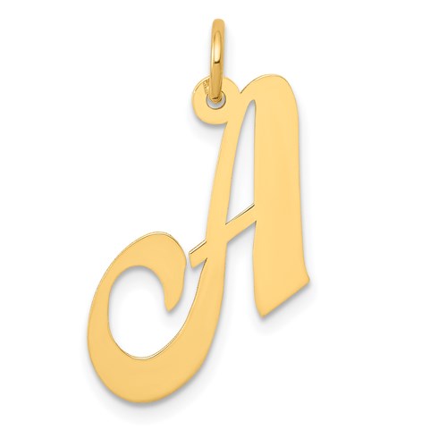 14k-medium-fancy-script-letter-a-initial-charm-SolomonJeweler-Wichita-KS-CustomJewelry