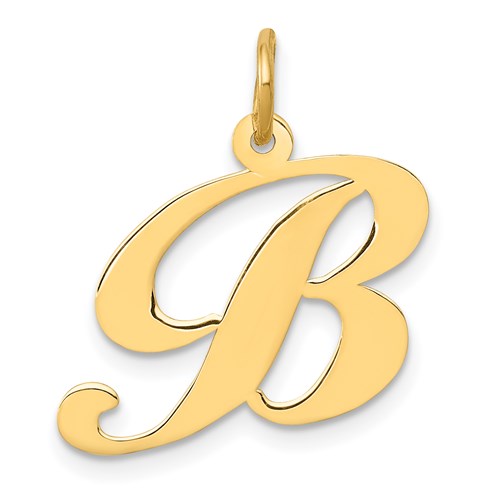 14k-medium-fancy-script-letter-b-initial-charm-SolomonJeweler-Wichita-KS-CustomJewelry