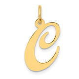 14k-medium-fancy-script-letter-c-initial-charm-SolomonJeweler-Wichita-KS-CustomJewelry