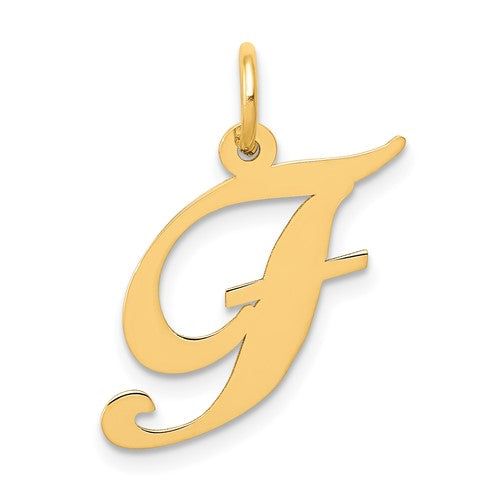 14k-medium-fancy-script-letter-f-initial-charm-SolomonJeweler-Wichita-KS-CustomJewelry