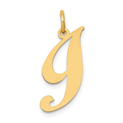 14k-medium-fancy-script-letter-i-initial-charm-SolomonJeweler-Wichita-KS-CustomJewelry