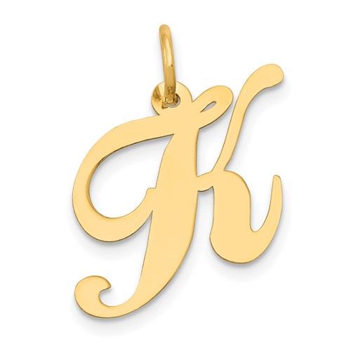 14k-medium-fancy-script-letter-k-initial-charm-SolomonJeweler-Wichita-KS-CustomJewelry