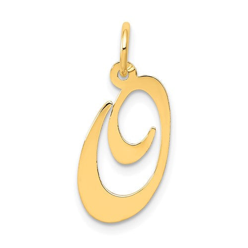 14k-medium-fancy-script-letter-o-initial-charm-SolomonJeweler-Wichita-KS-CustomJewelry