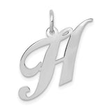14k-white-gold-medium-fancy-script-letter-h-initial-charm-SolomonJeweler-Wichita-KS-CustomJewelry