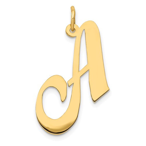14k-large-fancy-script-letter-a-initial-charm-SolomonJeweler-Wichita-KS-CustomJewelry