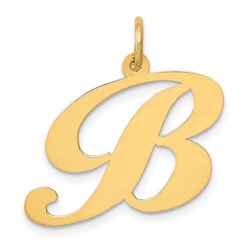 14k-large-fancy-script-letter-b-initial-charm-SolomonJeweler-Wichita-KS-CustomJewelry