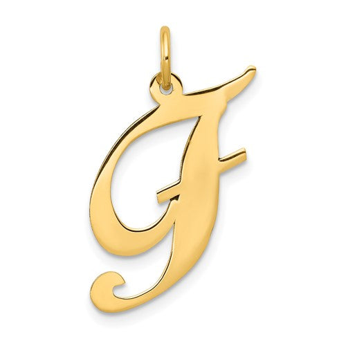 14k-large-fancy-script-letter-f-initial-charm-SolomonJeweler-Wichita-KS-CustomJewelry
