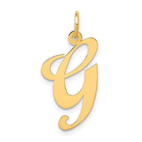 14k-large-fancy-script-letter-g-initial-charm-SolomonJeweler-Wichita-KS-CustomJewelry