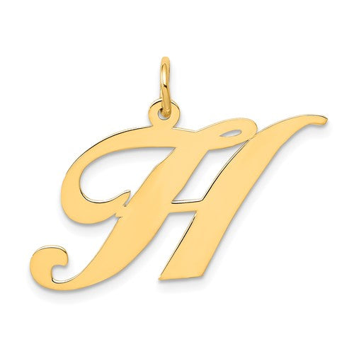 14k-large-fancy-script-letter-h-initial-charm-SolomonJeweler-Wichita-KS-CustomJewelry