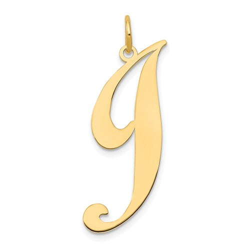 14k-large-fancy-script-letter-j-initial-charm-SolomonJeweler-Wichita-KS-CustomJewelry