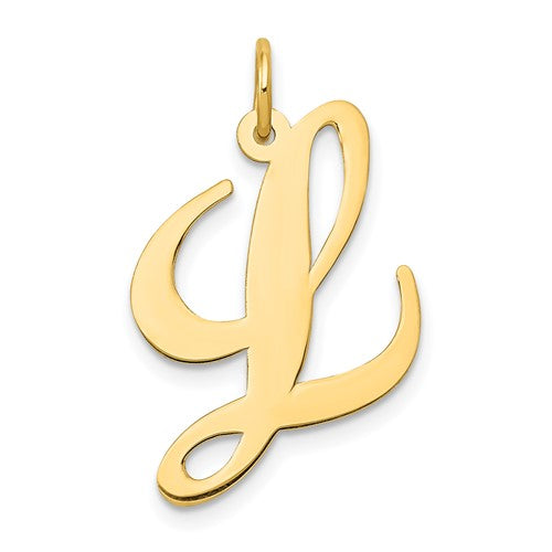 14k-large-fancy-script-letter-l-initial-charm-SolomonJeweler-Wichita-KS-CustomJewelry