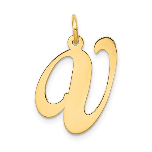 14k-large-fancy-script-letter-v-initial-charm-SolomonJeweler-Wichita-KS-CustomJewelry