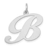14k-white-gold-large-fancy-script-letter-b-initial-charm-SolomonJeweler-Wichita-KS-CustomJewelry