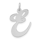14k-white-gold-large-fancy-script-letter-e-initial-charm-SolomonJeweler-Wichita-KS-CustomJewelry