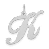 14k-white-gold-large-fancy-script-letter-k-initial-charm-SolomonJeweler-Wichita-KS-CustomJewelry