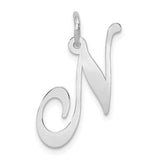 14k-white-gold-large-fancy-script-letter-n-initial-charm-SolomonJeweler-Wichita-KS-CustomJewelry