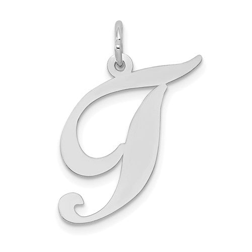 14k-white-gold-large-fancy-script-letter-t-initial-charm-SolomonJeweler-Wichita-KS-CustomJewelry