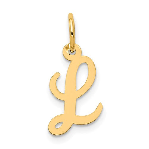 14k-small-script-letter-l-initial-charm-SolomonJeweler-Wichita-KS-CustomJewelry
