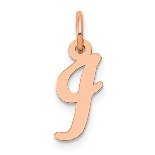 14k-rose-gold-small-script-letter-i-initial-charm-SolomonJeweler-Wichita-KS-CustomJewelry