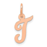 14k-rose-gold-small-script-letter-t-initial-charm-SolomonJeweler-Wichita-KS-CustomJewelry