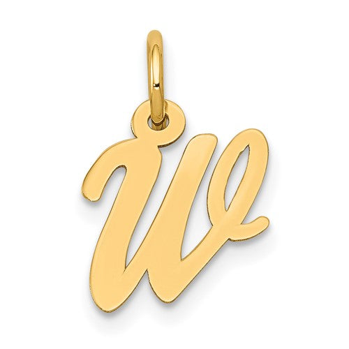 14k-small-script-letter-w-initial-charm-SolomonJeweler-Wichita-KS-CustomJewelry