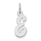 14k-white-gold-small-script-letter-e-initial-charm-SolomonJeweler-Wichita-KS-CustomJewelry