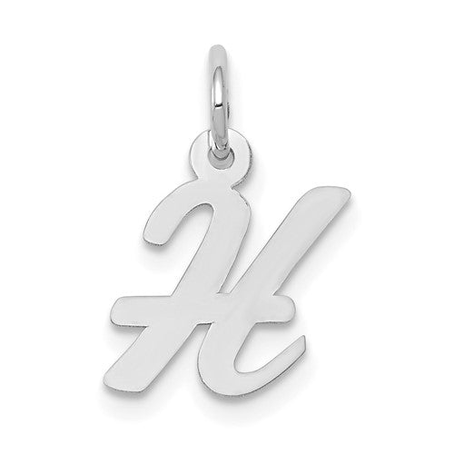 14k-white-gold-small-script-letter-h-initial-charm-SolomonJeweler-Wichita-KS-CustomJewelry