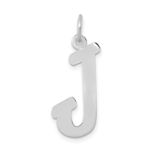14k-white-gold-small-script-letter-j-initial-charm-SolomonJeweler-Wichita-KS-CustomJewelry
