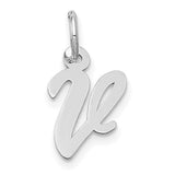 14k-white-gold-small-script-letter-v-initial-charm-SolomonJeweler-Wichita-KS-CustomJewelry