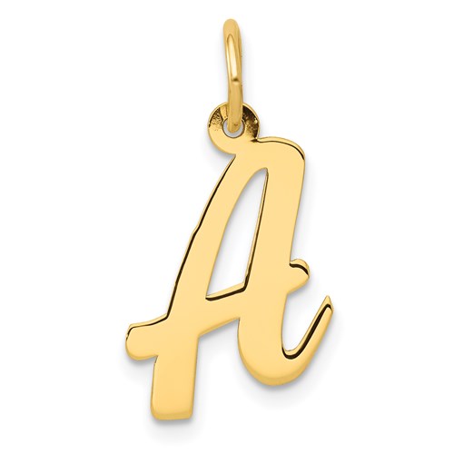 14k-medium-script-letter-a-initial-charm-SolomonJeweler-Wichita-KS-CustomJewelry