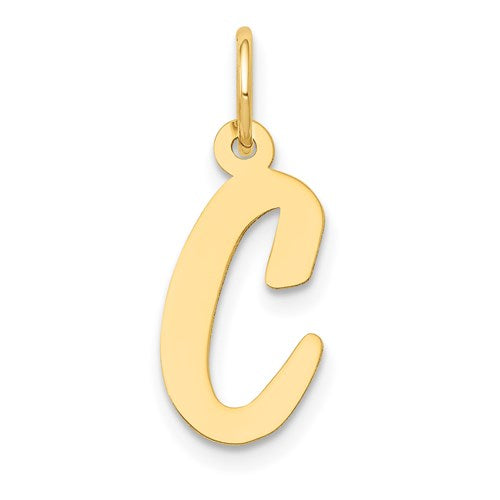 14k-medium-script-letter-c-initial-charm-SolomonJeweler-Wichita-KS-CustomJewelry
