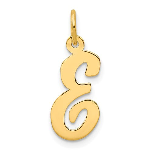 14k-medium-script-letter-e-initial-charm-SolomonJeweler-Wichita-KS-CustomJewelry