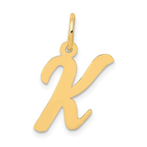 14k-medium-script-letter-k-initial-charm-SolomonJeweler-Wichita-KS-CustomJewelry