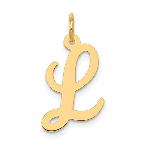 14k-medium-script-letter-l-initial-charm-SolomonJeweler-Wichita-KS-CustomJewelry