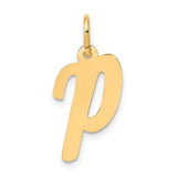 14k-medium-script-letter-p-initial-charm-SolomonJeweler-Wichita-KS-CustomJewelry