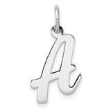 14k-white-gold-medium-script-letter-a-initial-charm-SolomonJeweler-Wichita-KS-CustomJewelry