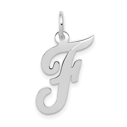 14k-white-gold-medium-script-letter-f-initial-charm-SolomonJeweler-Wichita-KS-CustomJewelry